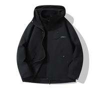 Lay U Home Chaqueta Impermeable 3 en 92" para Exteriores, Resistente al Agua, Abrigo Acolchado, Uniforme de Trabajo, para Senderismo de otoño e Invierno