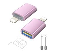 layajia Adaptador Lightning a USB, Cable Lightning Macho a USB Hembra para iPhone 14 13 12 11 Pro MAX, Adaptador iPhone OTG Soporta Flash Drive, Ratón, Teclado, Hub, Cámara, Lector de Tarjetas