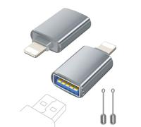 layajia Adaptador Lightning a USB, Cable Lightning Macho a USB Hembra para iPhone 14 13 12 11 Pro MAX, Adaptador iPhone OTG Soporta Flash Drive, Ratón, Teclado, Hub, Cámara, Lector de Tarjetas