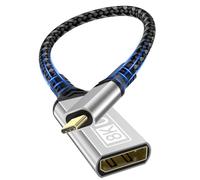 layajia Adaptador USB C a DisplayPort 1.4, Adaptador Type-C a DisplayPort 8K@60Hz 4K@240Hz Unidireccional Thunderbolt 5/4 a Cable USB C a DP Compatible con iPhone 16, MacBook Pro/Air, iPad, Mac Mini