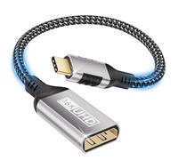 layajia Adaptador USB C a DisplayPort 2.1, 16K@60Hz 8K@120Hz 4K@240Hz 80Gbps Thunderbolt 5/4/3 Type C Cable DP DSC HDR G-Sync Free-Sync Compatible con MacBook Pro/Air Mac Mini iMac iPad