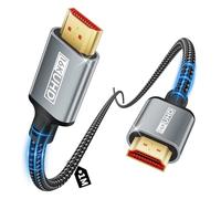 layajia Cable HDMI 16K 10K 8K de 1M, Cable Ultra HDMI 2.2 de Alta Velocidad 96Gbps, Soporta 16K@60Hz HDR, HDCP 2.2&2.3, Ethernet, 3D, ARC, Trenzado Compatible con Portátil, Monitor, PS5, PS4, Xbox