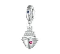 LAYCHEN Dijes De Ancla De Barco Con Cuentas De La Serie Titanic En Plata De Ley 925, Para Pulsera De Mujer, Regalo De San Valentín.