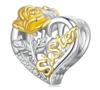 LAYCHEN Dijes De Taza De Té Con Flor De Cerezo En Plata De Ley 925 Para Pulseras, Accesorios De Joyería Diy Scc2563
