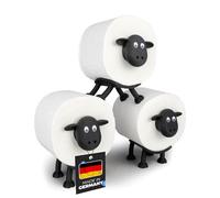 LAYERSMITH® Soporte para Papel Higiénico - 3 Unidades Apilables para Rollos de 42 mm - Decoración y