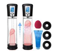 Layhou Hombre Bomba de Vacio para agrandar el pene con 4 intensidades de succión, recargable automática de alto vacío bomba de extensión del pene, dispositivo de presión de aire negro