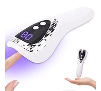 Layhou Lampara Uñas Semipermanentes, Lámpara de terapia de mano para manicura con pantalla LCD Secador de esmalte de uñas de secado rápido recargable