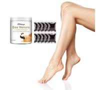 Layhou Las perlas de gel para baño de pies reparan las piernas hinchadas, limpian, humedecen, tonifican y embellecen el cuidado de los pies, bee venom baño de pies