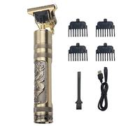 Layhou Maquina Cortar Pelo eléctrica, cortadora de pelo inalámbrica Hombre Profesional, Carga Rápida USB Retro, con 4 peines de posicionamiento, juego de corte de pelo lavable para uso doméstico