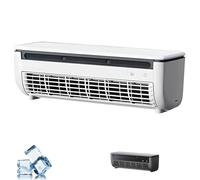 LaYiQimn Aire Acondicionado Portatil,Enfriador de Aire de Pared, Ventilador de enfriamiento evaporativo portátil con instalación sin Perforaciones, para Cocina, Dormitorio, Oficina y Camping en carav