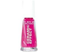 Layla Cosméticos 1243R23-009 Cerámica Esmalte de uñas Efecto - fucsia coqueta, 1er Pack (1 x 0:01 l)