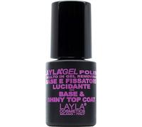 Layla Cosmetics -GEL POLISH - BASE & TOP COAT - básica y fijador para el pulimento semipermanente
