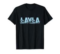 Layla Sea Waves - Nombre Personalizado Ocean Beach Art Camiseta