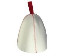 Laymotric Sombrero de sauna de fieltro grueso aislante del calor para defensa de la frente y baño cálido, cómodo sombrero de fieltro respetuoso con la piel, cubre orejas para hombres (rojo)
