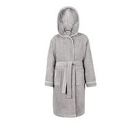 LAYNENBURG Premium Albornoz de baño para niños y adolescentes con capucha - 100% algodón - OEKO TEX Standard 100 - tejido de rizo mullido - Talla (146-152, Gris)