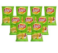 Lays American Cream & Cebolla 50 g (paquete de 9) - Sabor a crema y cebolla - Snack perfecto para el té - Snacks crujientes - Combinación de crema agria y crema perfectamente