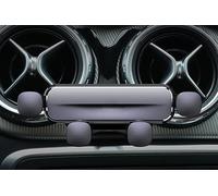 LAYSSA Soporte Movil Coche para Mercedes Benz GLA 2015-2019/CLA 2013-2019, Soporte para Teléfono Móvil para Automóvil Seguro y Estable, 360° Rotación Flexible, Auto Accesorios,A Grey