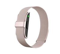 Laytham Pulsera inteligente con monitor de frecuencia cardíaca, presión arterial, podómetro, rastreador de fitness, para hombres y mujeres, pulsera electrónica 2208A (negro) (rosa)