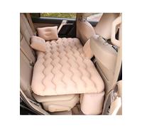 LAYYSD Cama Coche Colchón Inflable para Viajar En Coche Cama Universal para Asiento Trasero Sofá Multifuncional Almohada para Acampar Al Aire Libre Cojín Colchón Coche(Beige)