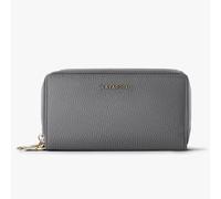 Lazarotti Billetero Bologna Piel XL Doble Cremallera RFID 20 cm gris