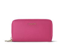 Lazarotti Bolonia XL Cartera de piel para mujer | 2 compartimentos grandes con cremallera, 20 compartimentos para tarjetas, monedero, protección RFID | 20 x 4 x 11 cm, Rosa intenso., talla única