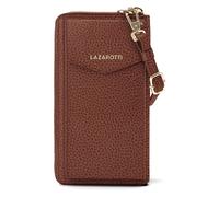 Lazarotti Bologna Cartera de piel con cremallera Funda para teléfono móvil Piel 19 cm marrón
