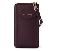 Lazarotti Bologna Cartera de piel con cremallera Funda para teléfono móvil Piel 19 cm rojo