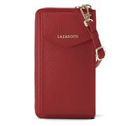 Lazarotti Bologna Cartera de piel con cremallera Funda para teléfono móvil Piel 19 cm rojo