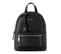 Lazarotti Bolonia - Mochila de piel para mujer, con correa ajustable para el hombro, 22 cm, Negro