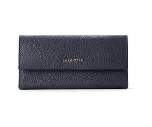 Lazarotti Bologna Leather Cartera Piel 19 cm azul