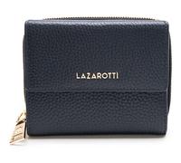 Lazarotti Bologna Leather Wallet With 8 Card Slots M Navy