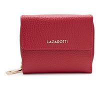 Lazarotti Bologna Leather Wallet With 8 Card Slots M Red