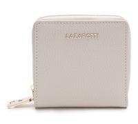 Lazarotti Bologna Leather Zip Wallet With 6 Card Slots Cream