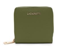 Lazarotti Bologna Leather Zip Wallet With 6 Card Slots Olive