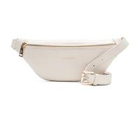 Lazarotti Bologna - Riñonera de piel para mujer, correa ajustable, 31 cm, blanco roto, talla única, Bolsillo en el pecho
