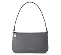 Lazarotti Bolonia - Bolso de hombro para mujer, de piel auténtica, con bolsillo y bolsillo de 27 cm, gris