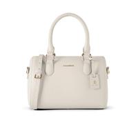 Lazarotti Bolonia - Bolso de mano de piel para mujer, con correa ajustable y extraíble, 26 cm, blanco roto, talla única