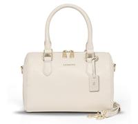 Lazarotti Bolonia - Bolso de mano de piel para mujer, con correa ajustable y extraíble, 26 cm, blanco roto, talla única