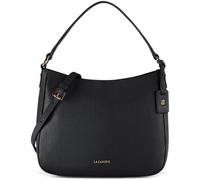 Lazarotti Bolonia Piel Bolso bandolera Hobo cuero 27 cm negro