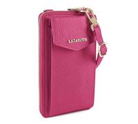 Lazarotti Bologna Cartera de piel con cremallera Funda para teléfono móvil Piel 19 cm rosa