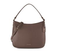 Lazarotti Bolsa de hombro tipo hobo de piel de Bolonia, 27 cm gris
