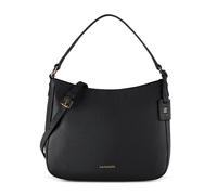 Lazarotti Bolsa de hombro tipo hobo de piel de Bolonia, 27 cm negro
