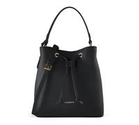 Lazarotti Bolso bucket de piel de Bolonia, 25 cm negro