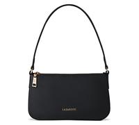 Lazarotti Bolso de hombro tipo pochette de piel de Bolonia, 22 cm negro