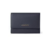 Lazarotti Cartera Bologna Leather XL con compartimento con cremallera envolvente, de piel, 14 cm azul