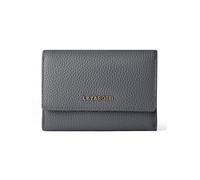 Lazarotti Cartera Bologna Leather XL con compartimento con cremallera envolvente, de piel, 14 cm gris