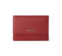 Lazarotti Cartera Bologna Leather XL con compartimento con cremallera envolvente, de piel, 14 cm rojo