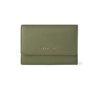 Lazarotti Cartera Bologna Leather XL con compartimento con cremallera envolvente, de piel, 14 cm verde oliva