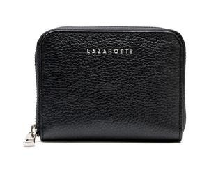 Lazarotti Cartera de cuero Milano 13,5 cm negro