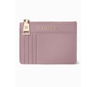 Lazarotti Cartera de llaves y tarjetas de piel de Bolonia, 11,5 cm, con compartimento para Air Tag rosa
